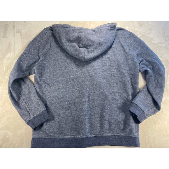 Everlane Mens Hooded Zip Up Heather Blue Sweater XL - Picture 9 of 10